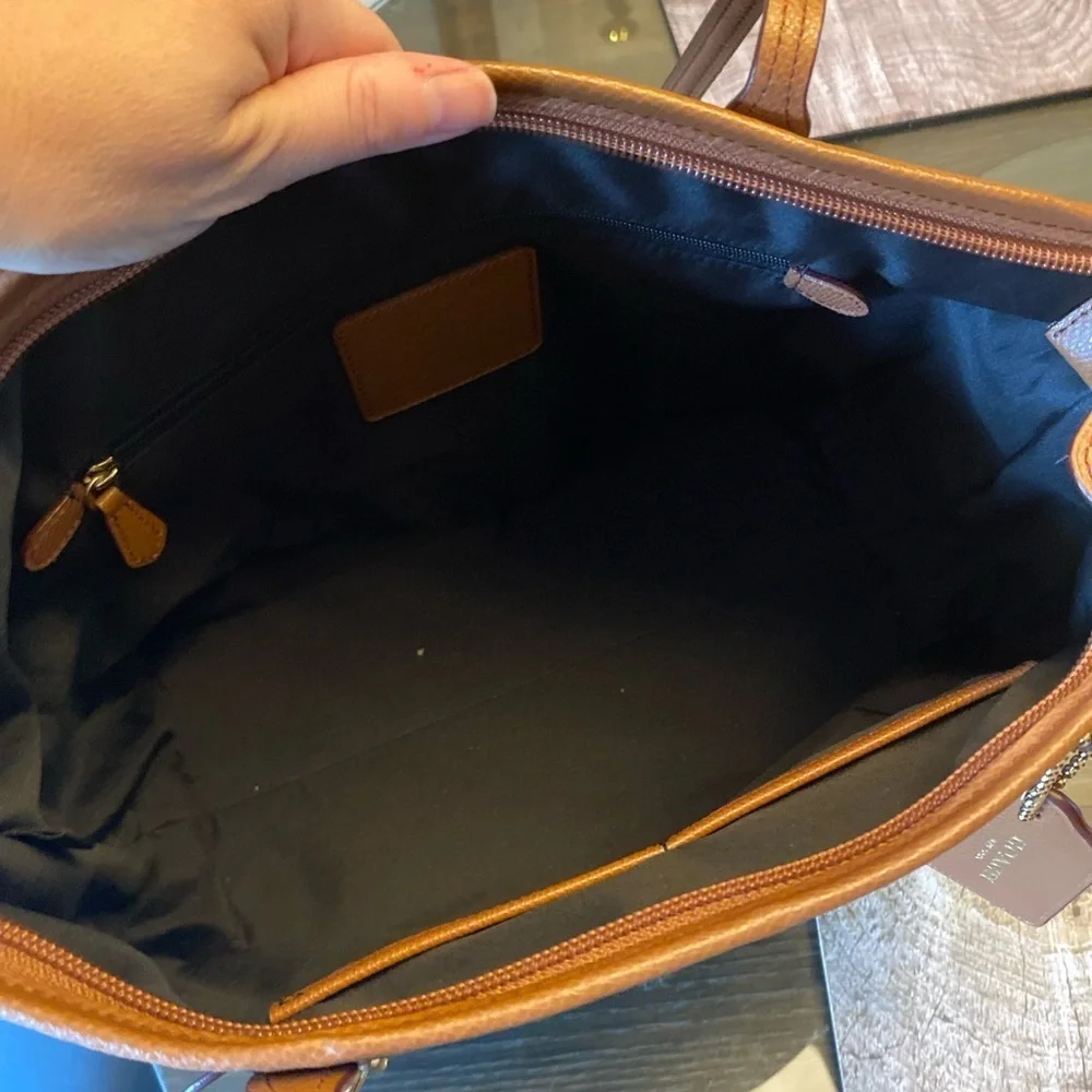 Coach Black and Tan Women's Tote Bag